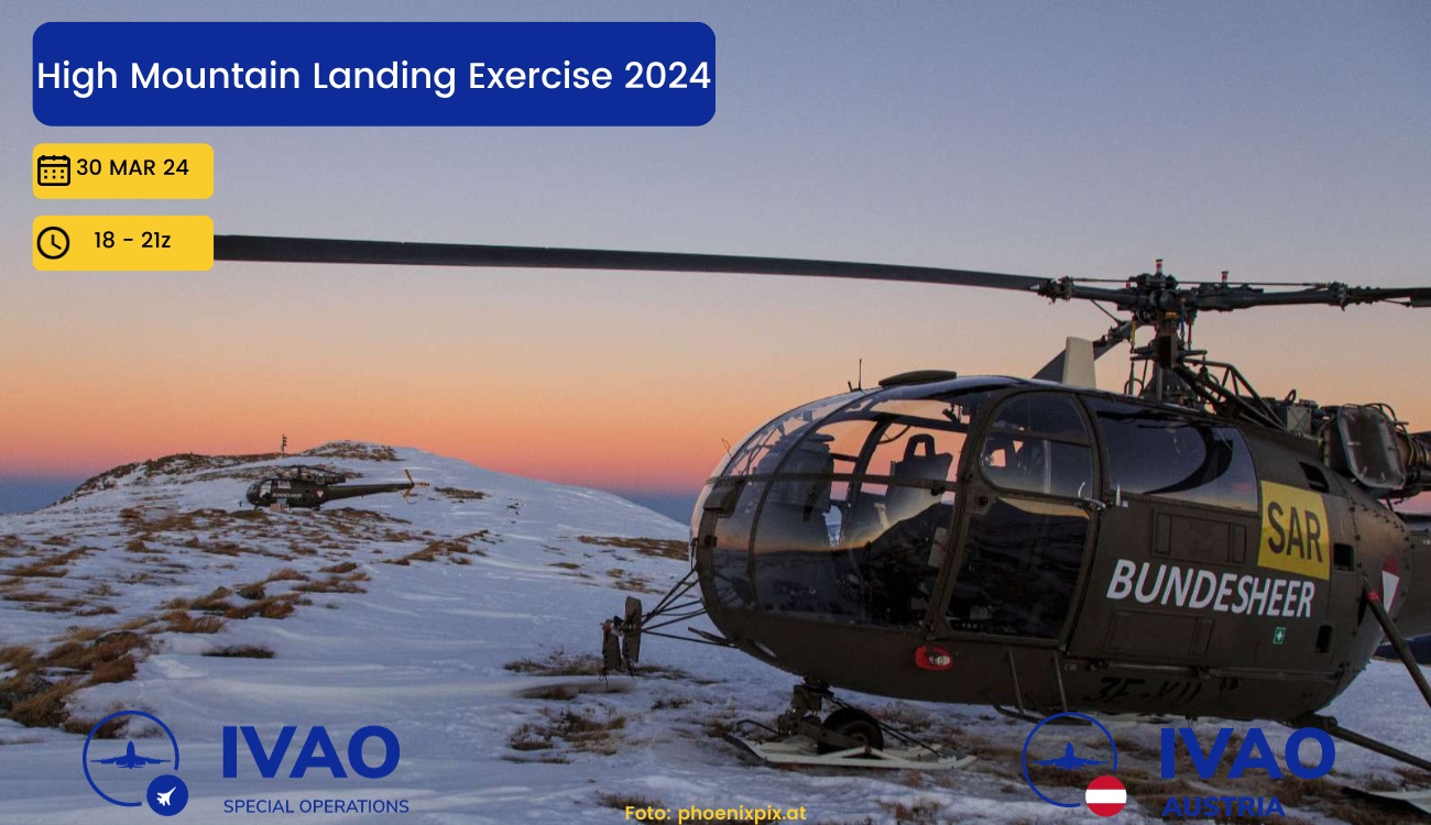 IVAO High Mountain Landing Exercise 2024 special operations event