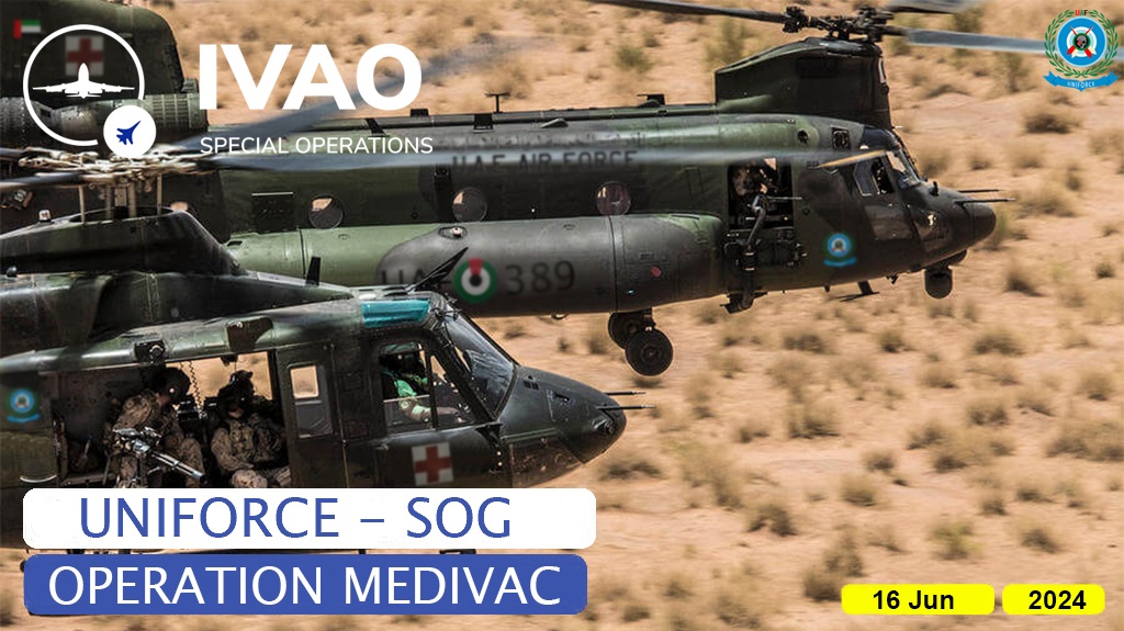 IVAO OPERATION MEDIVAC Al Hamra Aux special operations event