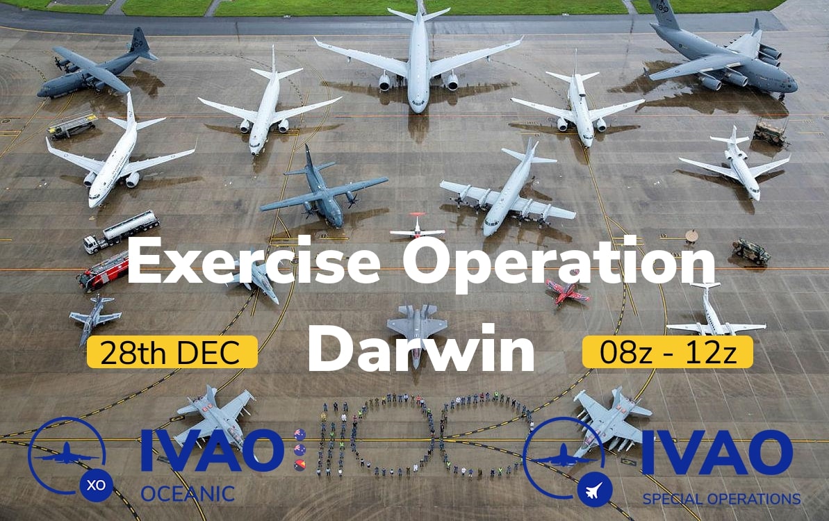 IVAO Pitch Black 1 Exercise Operation Darwin special operations event